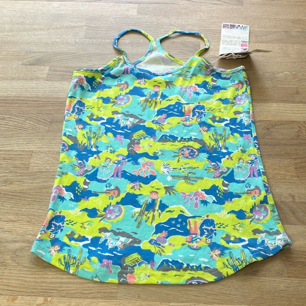 Y2k TITICACA  Japanese brand Colorful Patterned Tank Top Size:M
